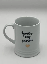 Fringe Studios Coffee Tea MUG Cup You're My Person with Gold Heart Ceramic 13oz