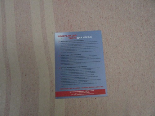 Party UDAR Vitali Klitschko. Brochure. - Picture 3 of 3