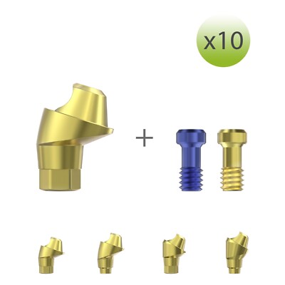x 10 Angled Multi-Unit Abutment 17°/30° Hex, Non-Hex MegaGen AnyRidge compatible