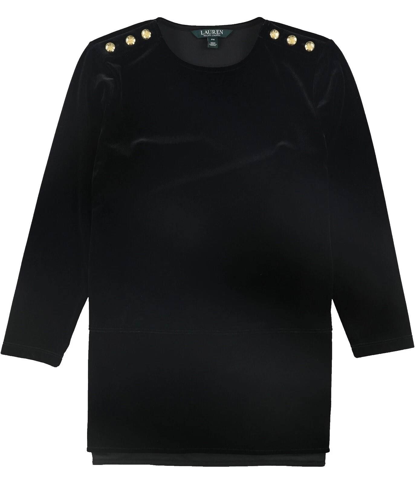 Ralph Lauren Cotton Blend Black Tops for Women
