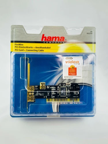 PCI-Einsteckkarte + Anschlusskabel Hama 62750 Fire Wire PCI Card