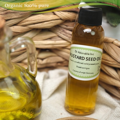 MUSTARD SEED OIL BY DR.ADORABLE ORGANIC 100 % PURE COLD PRESSED 2oz-UP TO 7LB - 第 7/23 張圖片