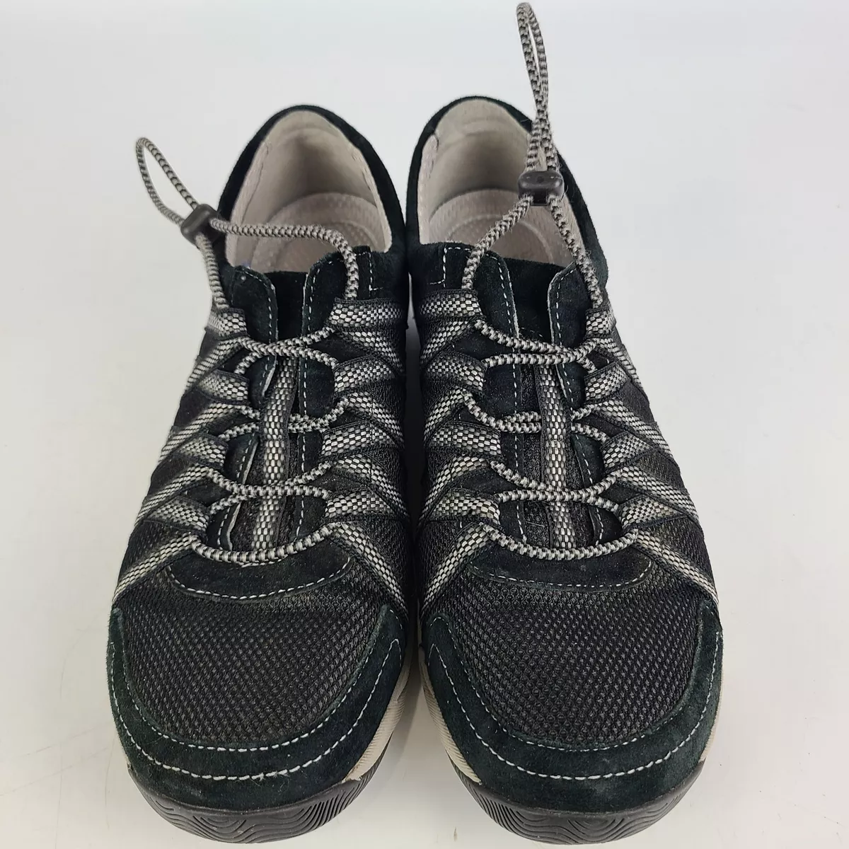 Dansko Womens Honor Sneakers Shoes Black 4509100202 Lace Up Mesh