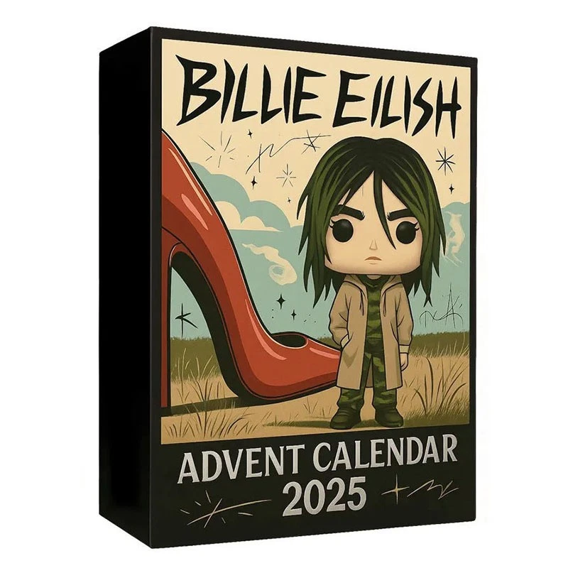 Billie Eilish 2D Acrylic Advent Calendar Christmas Countdown Blind Box Home Decor