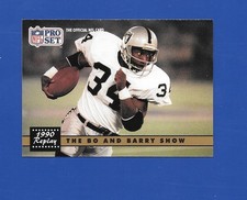 1991 Pro Set #335 The Bo Jackson and Barry Sanders Show NM-MT or Better