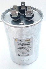 Packard Titan Pro Run Capacitor, Round, 40 5 Mfd, 440-370V, TRCFD405
