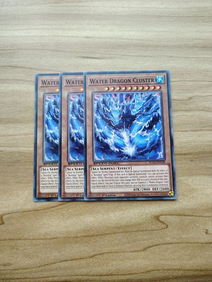 #ad Yu Gi Oh Water Dragon Cluster 3X Complete Playset Near Mint SGX2 ENC09 $3.00