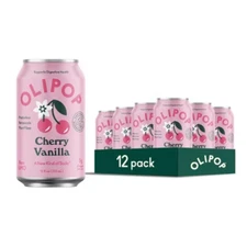 OLIPOP Cherry Vanilla Soda - 12ct/12 fl oz Cans