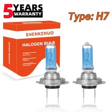 2 X H7 Halogen 12v 100w Super Bright Upgrade Headlight Bulb-150 More Light