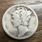 1924 MERCURY SILVER DIME ACTUAL Coin Get Today & Save & Fill Your Collection