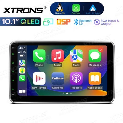 XTRONS 10.1'' QLED Navi GPS Autoradio Doppel DIN für Apple CarPlay Android Auto