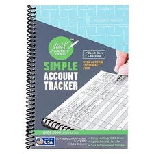 The Superior Check and Debit Card Register - Simple Account Tracker (1-Pack,