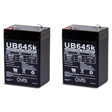 UPG 6V 4.5Ah SLA Replacement Battery Compatible With Peg Perego - Pack 2