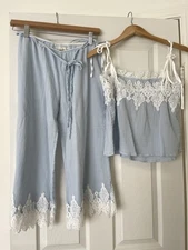 Elodie Women’s Pajama Set Pastel Blue Size XS