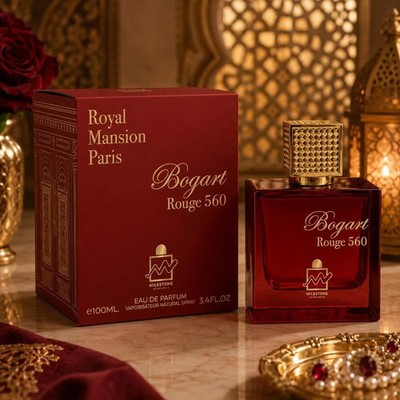 Bogart Rouge 560 by Milestone Perfumes Eau de Parfum for Women 3.4 oz