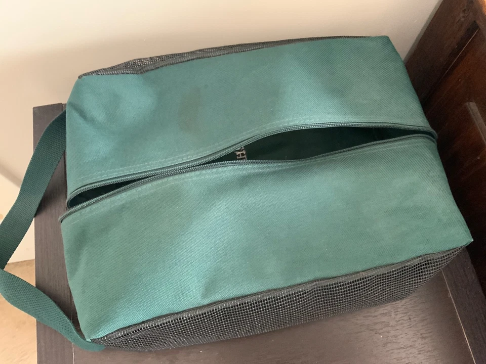 Bolso Cartera Promocional Lehman Brothers Verde Bosque 8x12” Raro Wall Street Swag Foto 3 de 3