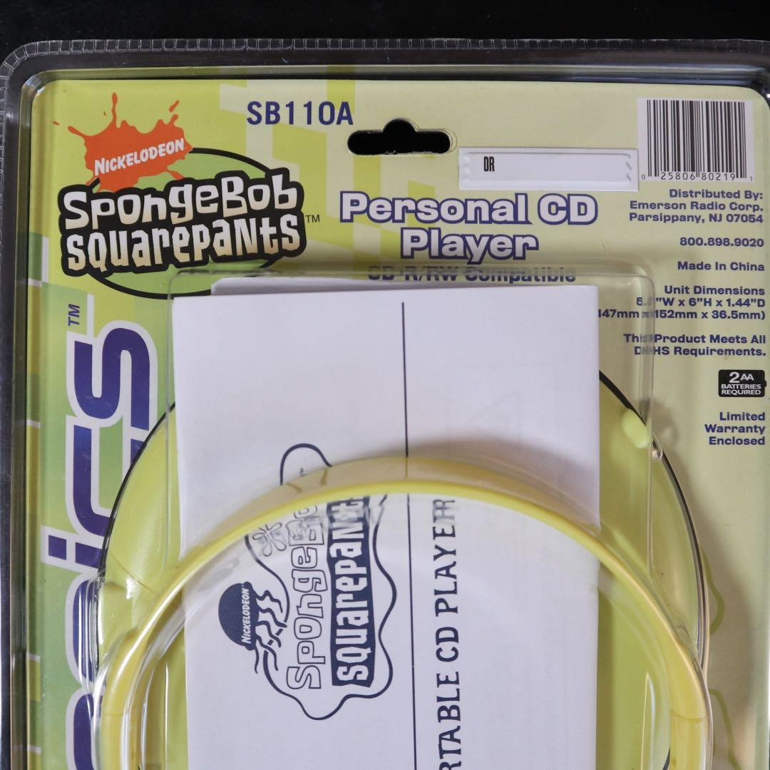 【未開封】スポンジボブ SpongeBob CDウォークマン 未開封】スポンジボブ SpongeBob CDウォークマン