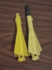 Marx Toys yellow Rocket Missile Black Rubber tip  vintage
