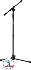 On-Stage MS9701TB Heavy-Duty Tele-Boom Mic Stand 3-Pack 