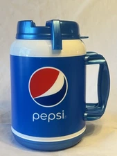 Pepsi 64 Oz Insulated Jumbo Large Travel Mug Jug Whirley USA Jumbo
