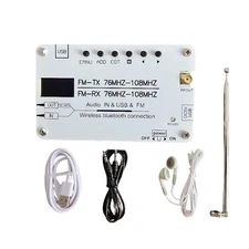 High-Sensitivity FM Transmitter W/200m Coverage AUX/USB/MP3 Stereo Sound