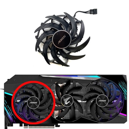 Graphics Card Fan Replacement for GIGABYTE RTX3070ti 3080 3080ti AORUS XTREME - Photo 18/21