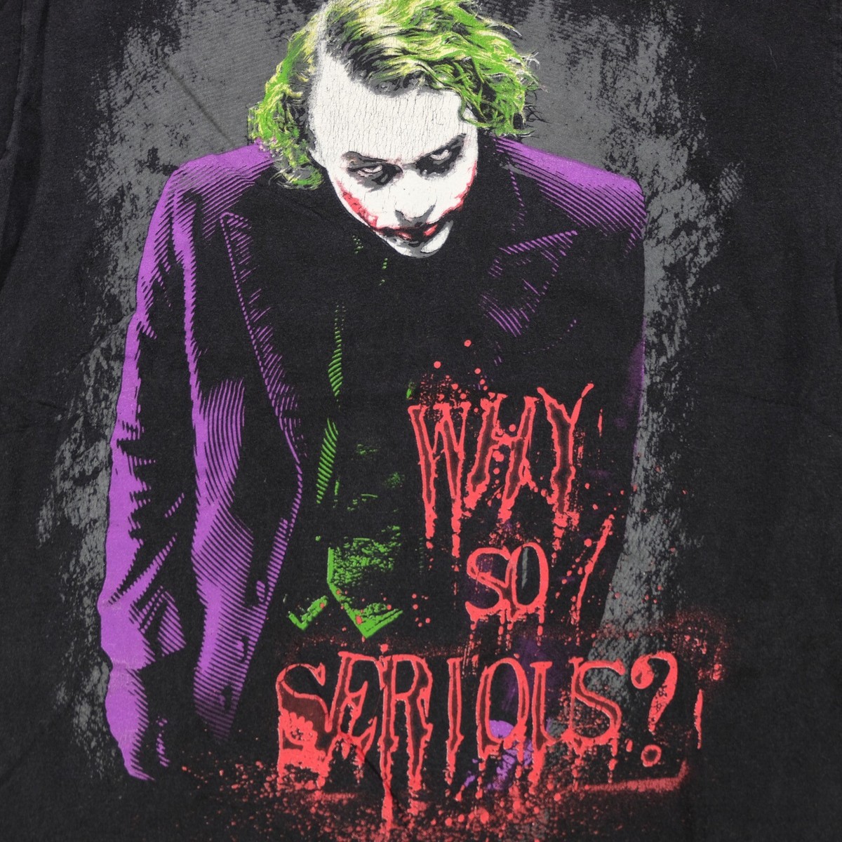 Rare VTG Batman The Dark Knight Heath Ledger Joker Why So Serious