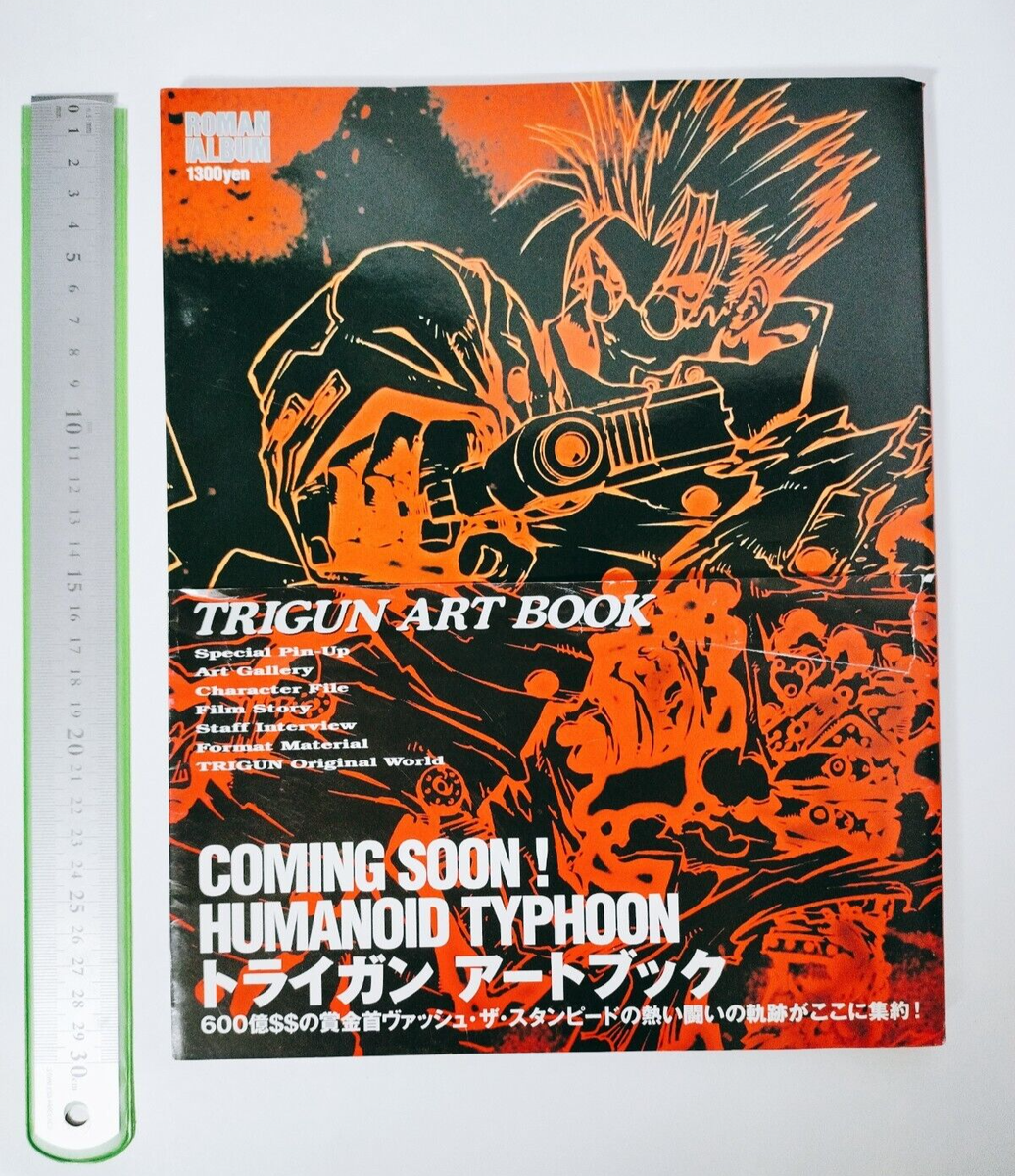 Trigun Art Book Yasuhiro Nightow Official First Press 1999 w