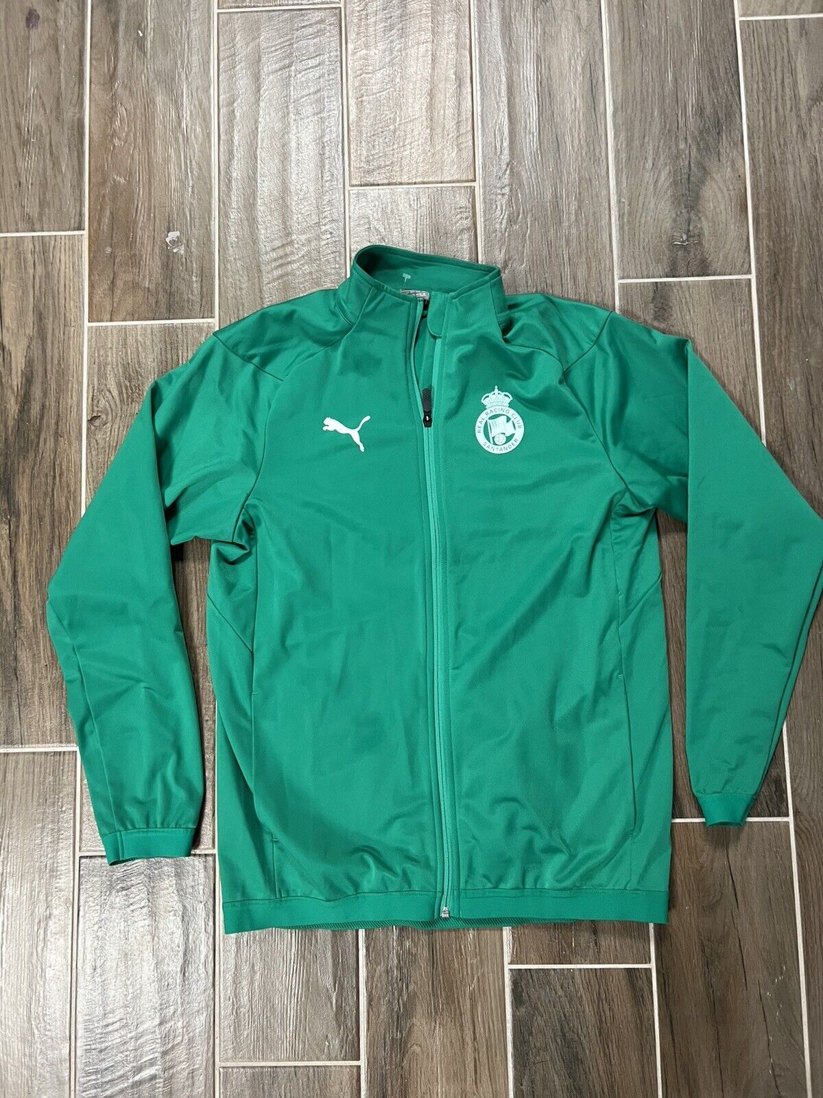 Puma Real Racing Club Santander Green Jacket Zip Up Soccer | eBay