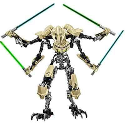 #ad 32cm Star General Grievous Action Figure with Lightsaber Building Blocks Toy $16.99