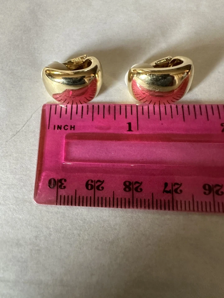 Pendientes Cartier Vintage Nouvelle Vague Oro Amarillo 18k Clip 12 gramos Excelente Foto 3 de 4