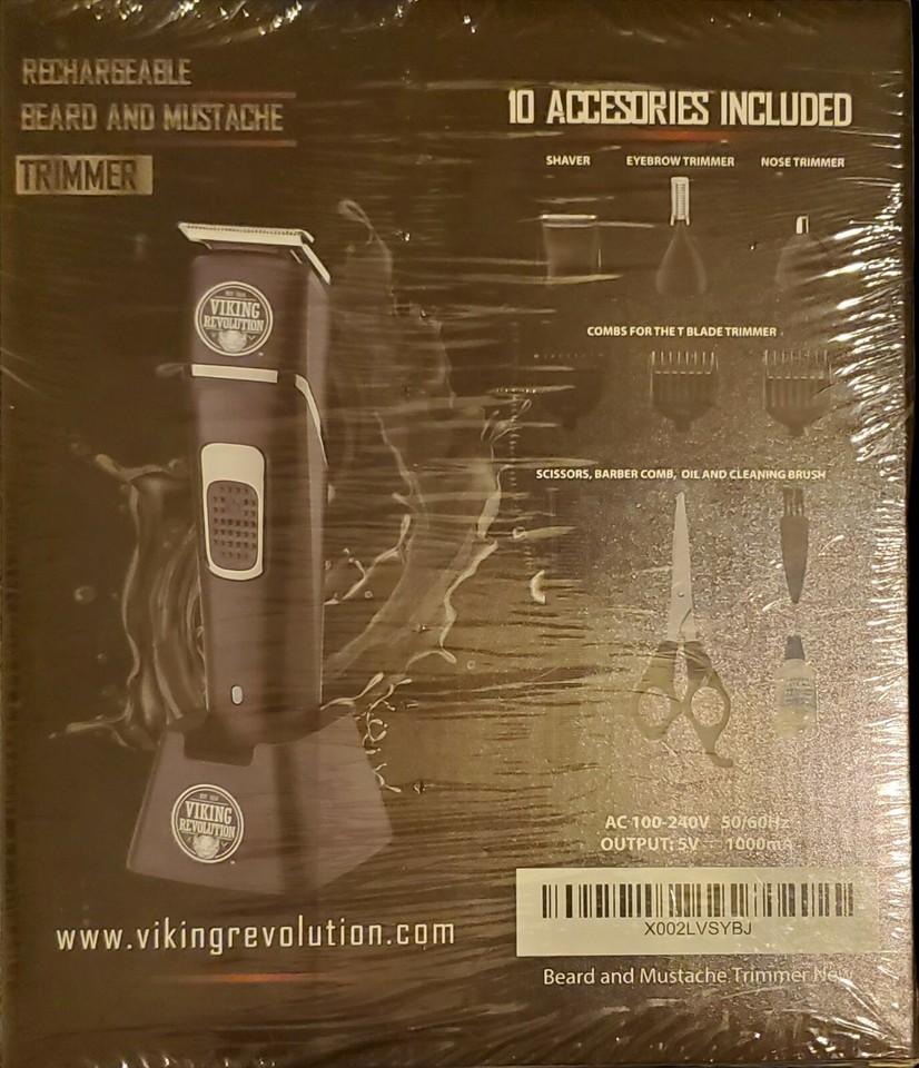 Viking Revolution Rechargeable Beard and Mustache Trimmer eBay