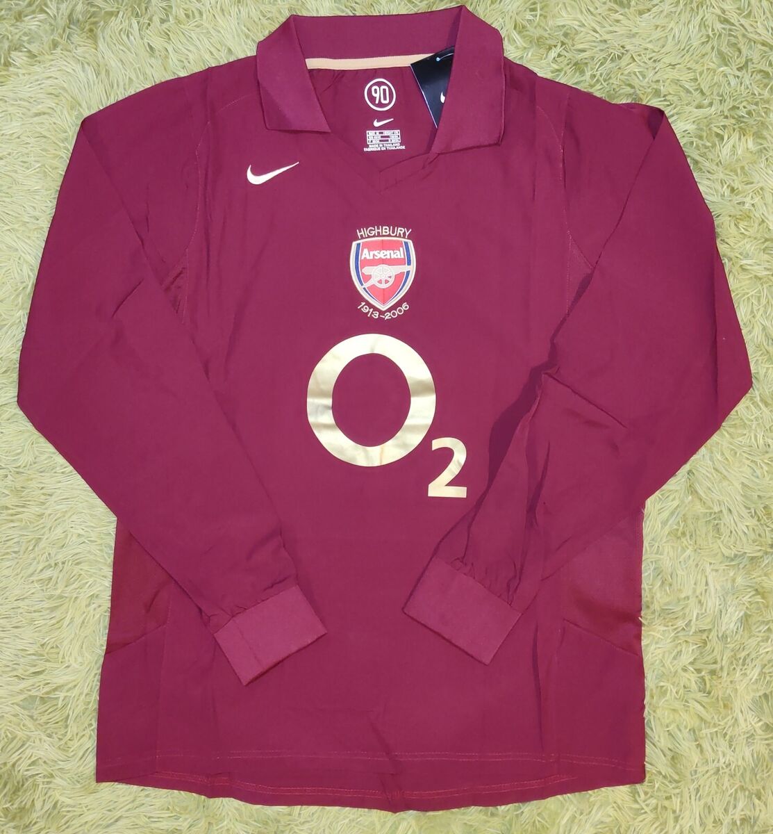 Arsenal 2005/06 Henry Red Home Retro Vintage Soccer Jersey Arsenal 2005/06 Henry Red Home Retro Vintage Soccer Jersey