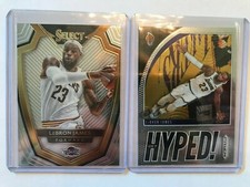 LeBron James, 2 Panini, Select '14/'15, Hyped '19/'20