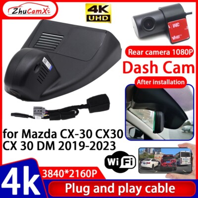 4K UHD 2160P Wifi DVR Dash Cam Camera for Mazda CX-30 CX30 CX 30 DM 2019-2023