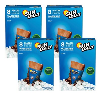 Sunquick sun lolly Wassereis Cola mit frischer Cola geschmack 8x 60ml ...