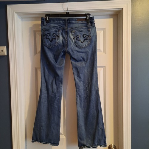 Jeans Express Low Rise Flare - Taille 11/12, Coupe évasée, 100% Coton, Très Bon état, Longueur 31.5 Pouces