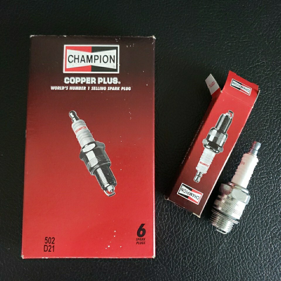 NEW Copper Plus Champion Spark Plug 502 D21 6 PACK Buick Pontiac Hudson Nash