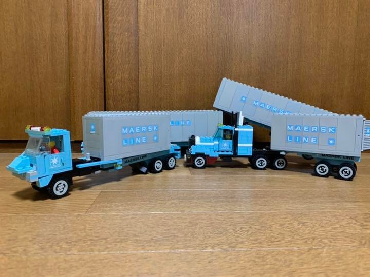 LEGO 1552 Maersk Truck and Trailer Unit TOWN SPECIAL 1985 USED