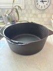 Vintage unmarked Wagner #8 dutch oven, handscribed , casting mark on bottom