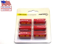 6/12 Pack Sniper CR123A lithium 123 3V Batteries US seller