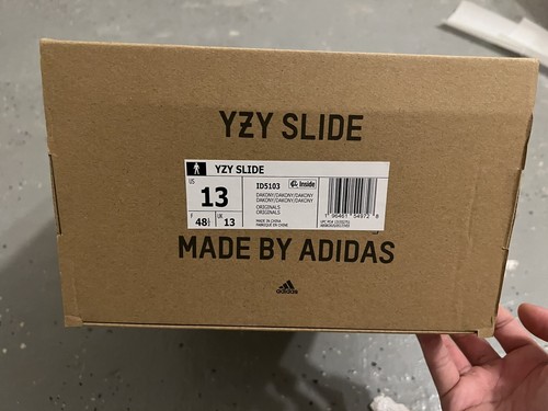 Adidas Yeezy Slide Dark Onyx - ID5103 - Brand New - Ready To Ship Sz 13 - Picture 6 of 6