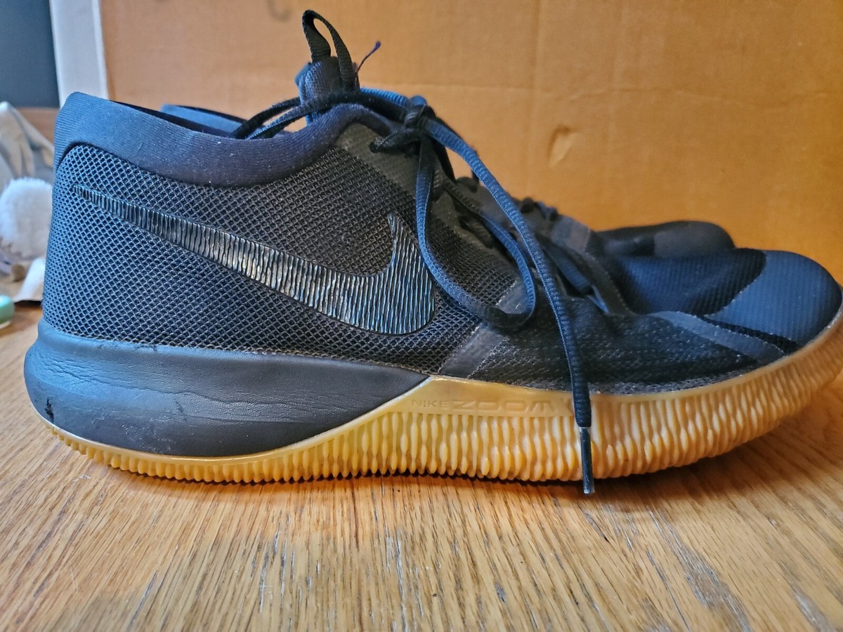 Mens Nike Assersion Basketball Shoes Size 13 Black/Gum