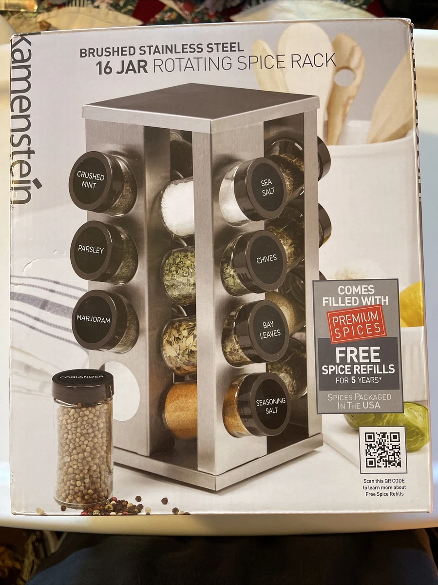 MY NEW KAMENSTEIN 16 JAR SPICE RACK. 5 YEARS OF FREE SPICE REFILLS. 