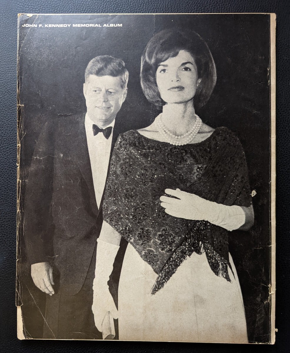 John F. Kennedy Memorial Album 1964 Magazine JFK His Life, Words