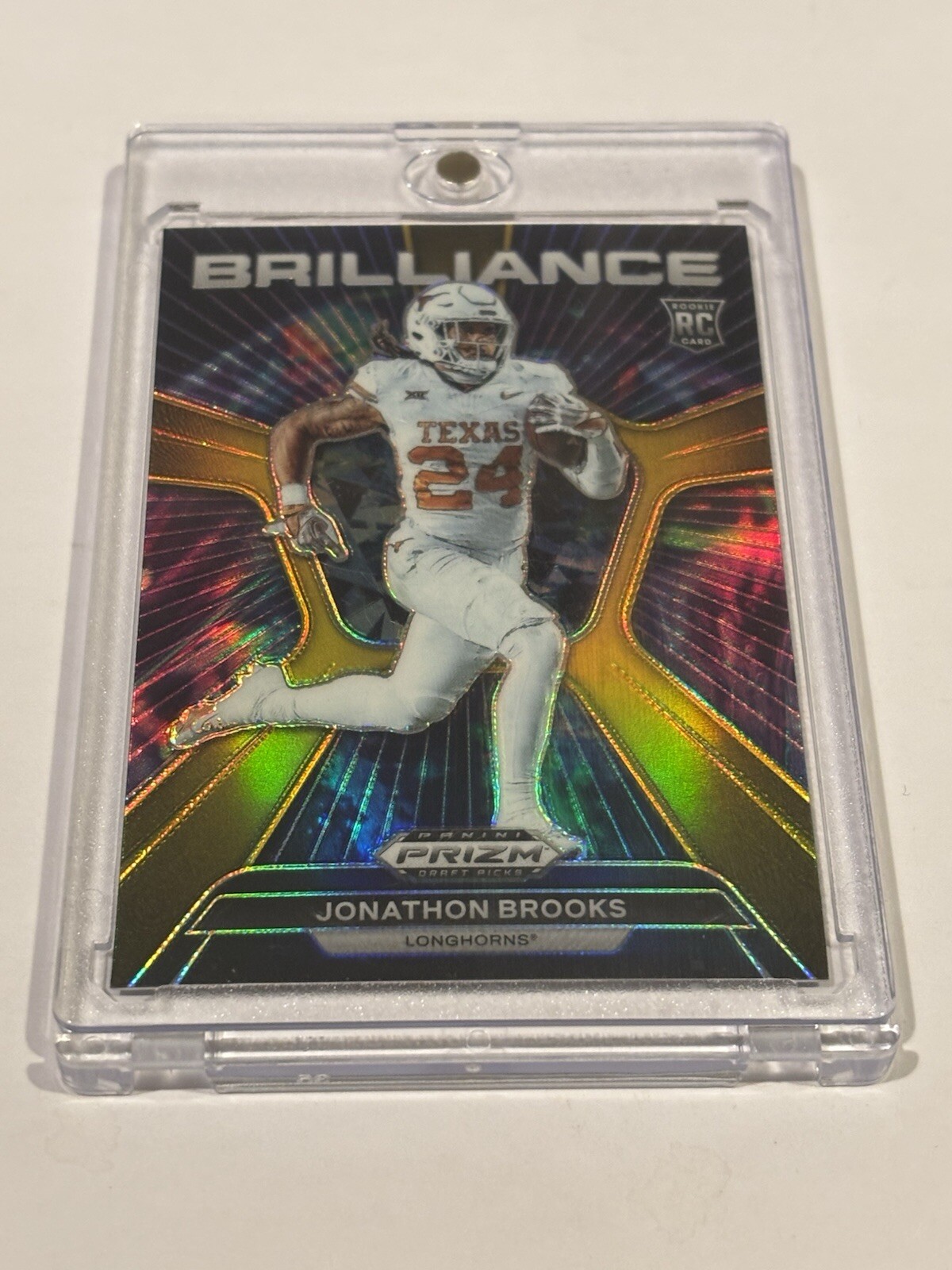 2024 Panini Prizm Draft Picks Jonathon Brooks Brilliance Gold /10