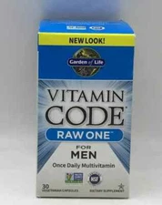 Garden of Life Vitamin Code Raw One for Men, Once Daily 30 Ct Exp 4/26 FREE SHIP