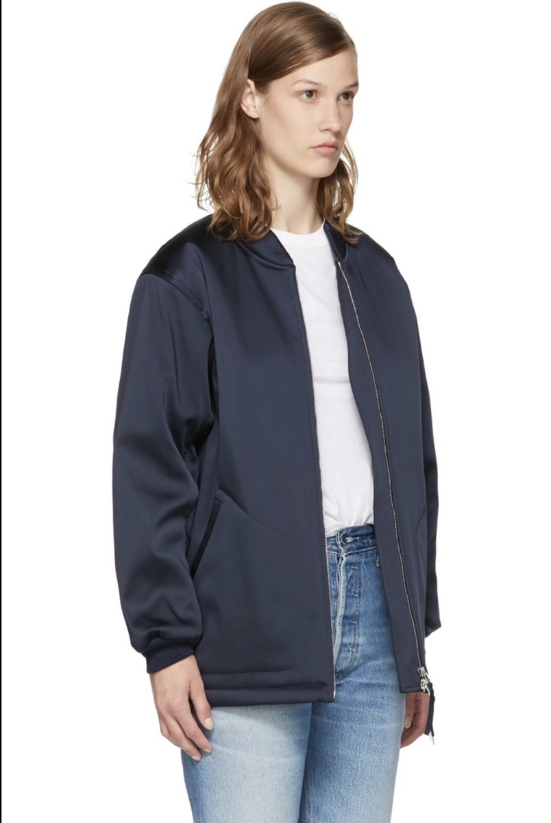 ジャケット・アウター T by Alexander Wang navy wool coat XS T by Alexander Wang water resistant oversized navy satin