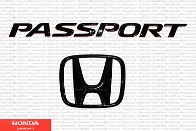 2016-2021 Honda Gloss Black H-Mark & Pilot Emblems - 08F20-TG7-100