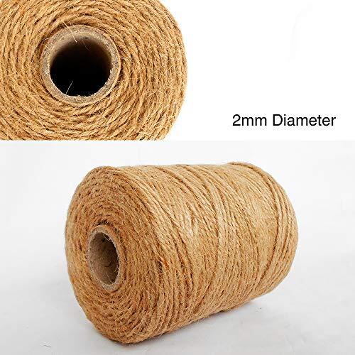Jute Twine, 333 feet Jute String 3 ply 2mm Thickness, Jute Rope for